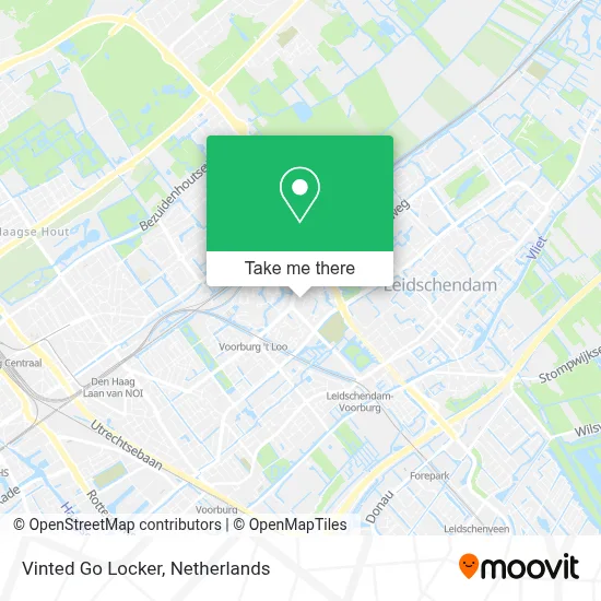Vinted Go Locker map