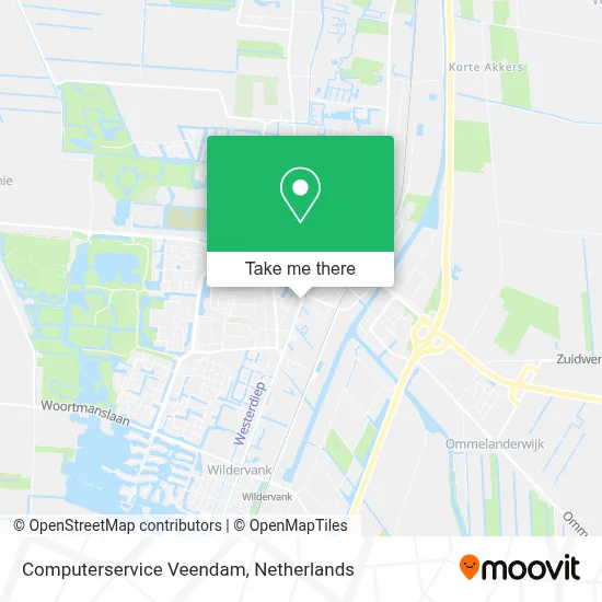 Computerservice Veendam map