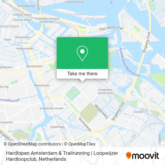 Hardlopen Amsterdam & Trailrunning | Loopwijzer Hardloopclub map