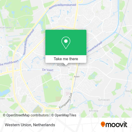 Western Union map