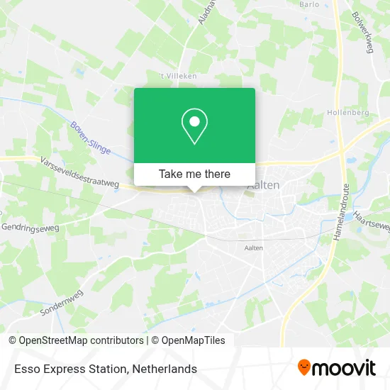 Esso Express Station map