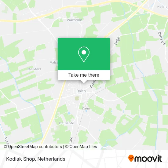 Kodiak Shop map