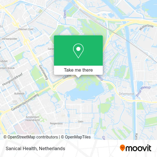Sanical Health map