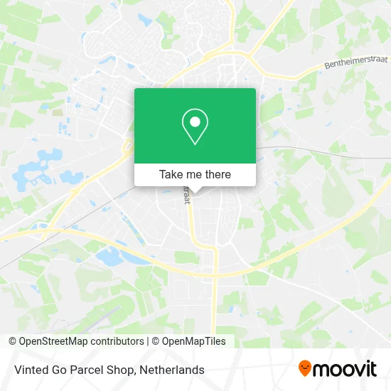 Vinted Go Parcel Shop map