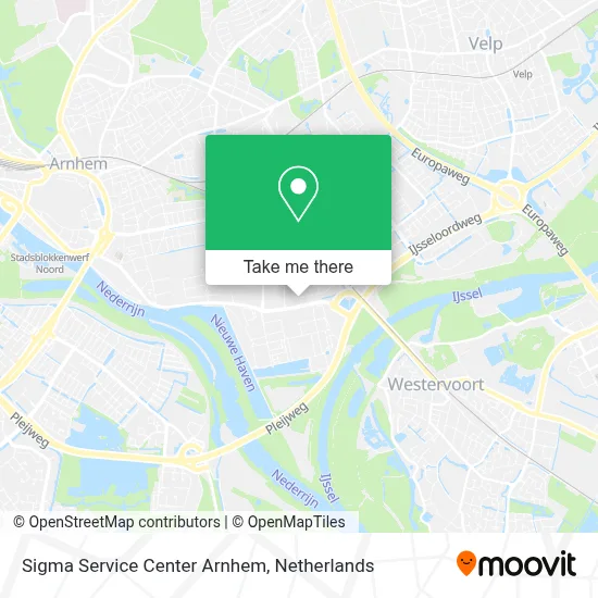 Sigma Service Center Arnhem map