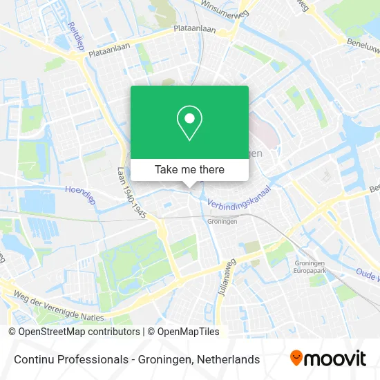 Continu Professionals - Groningen Karte