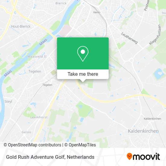 Gold Rush Adventure Golf map