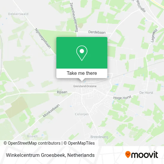 Winkelcentrum Groesbeek map
