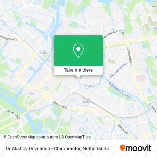 Dr Akshoy Devnarain - Chiropractor map