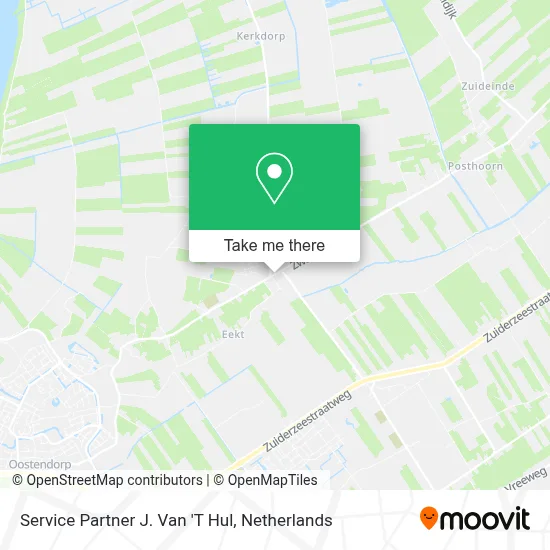 Service Partner J. Van 'T Hul map