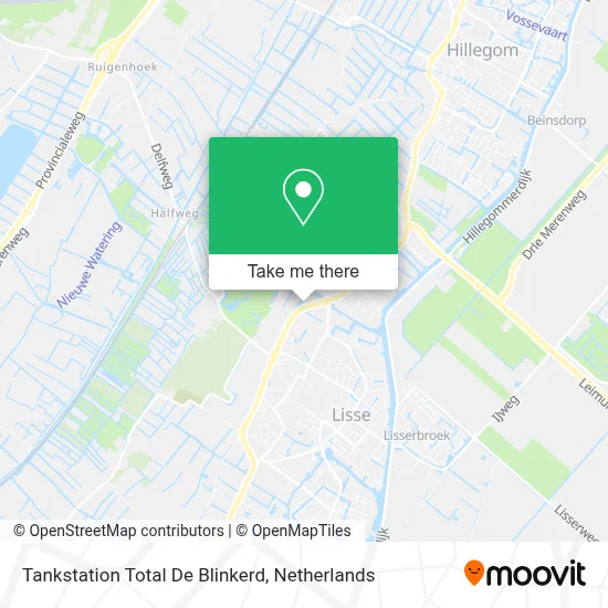 Tankstation Total De Blinkerd map