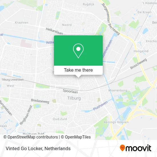 Vinted Go Locker map