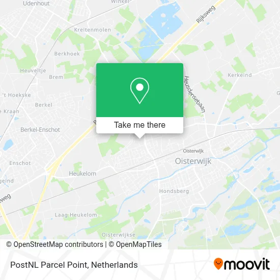 Postnl Pakketpunt map