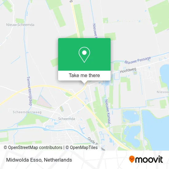 Midwolda Esso map