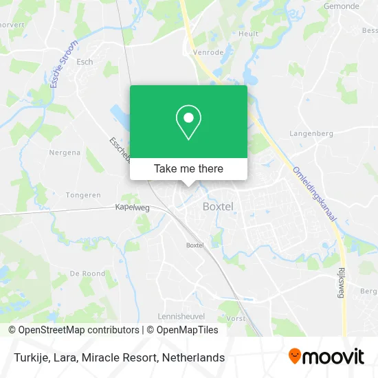 Turkije, Lara, Miracle Resort map