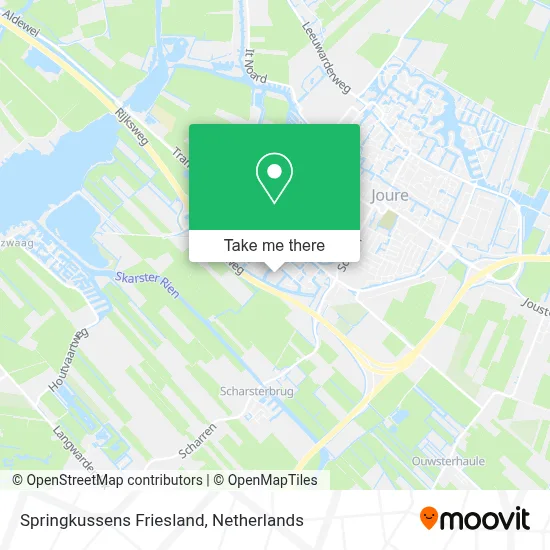 Springkussens Friesland map