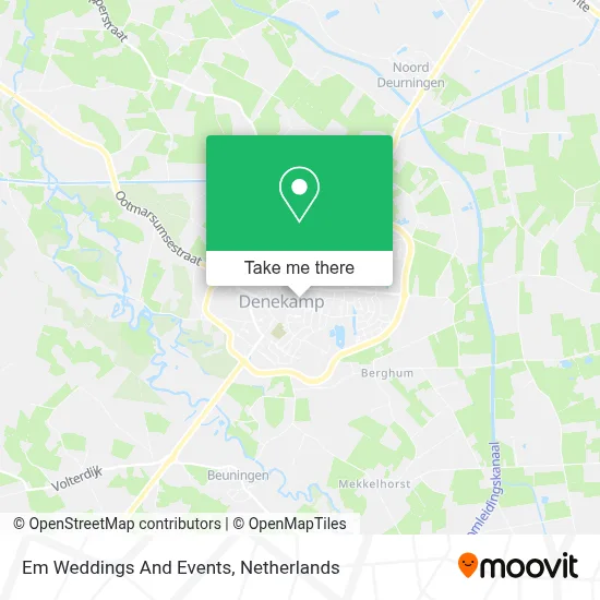 Em Weddings And Events map