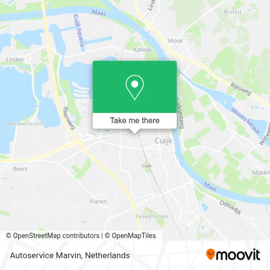 Autoservice Marvin map