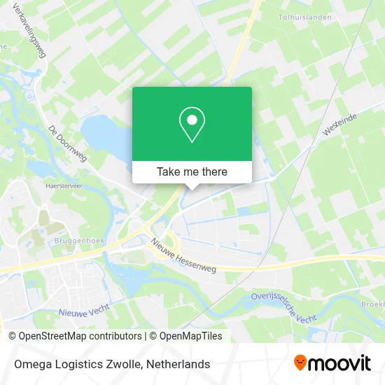 Omega Logistics Zwolle map