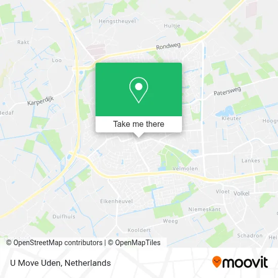U Move Uden map
