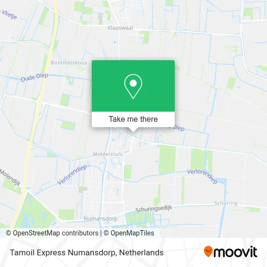Tamoil Express Numansdorp map