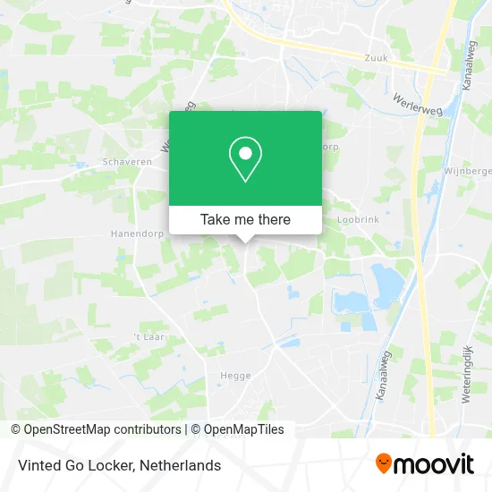 Vinted Go Locker map