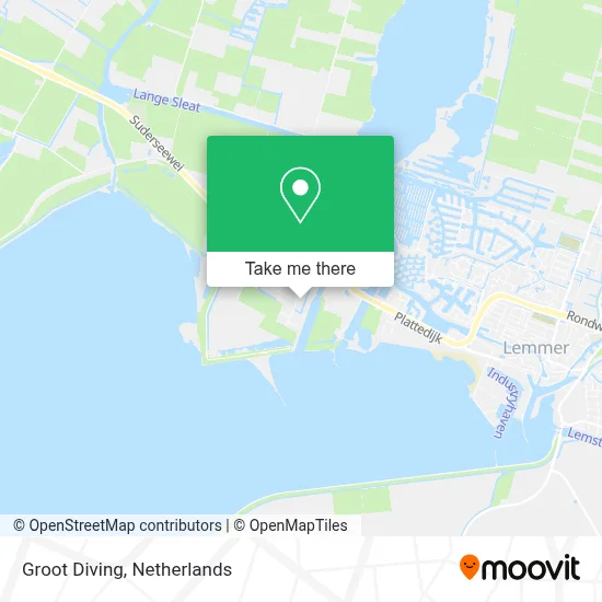 Groot Diving map