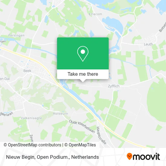 Nieuw Begin, Open Podium. map