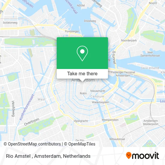 Rio Amstel , Amsterdam map