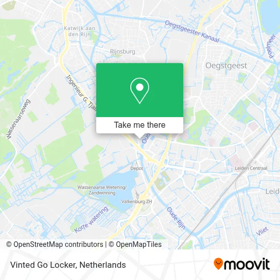Vinted Go Locker map