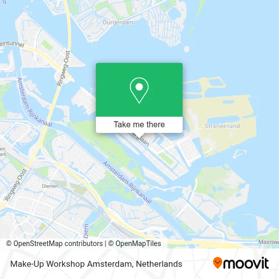Make-Up Workshop Amsterdam map