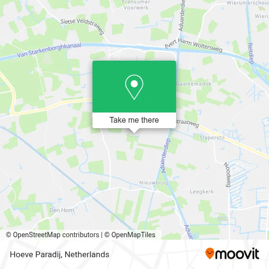 Hoeve Paradij map