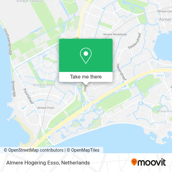 Almere Hogering Esso map