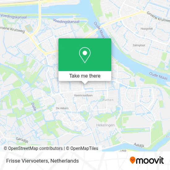 Frisse Viervoeters map