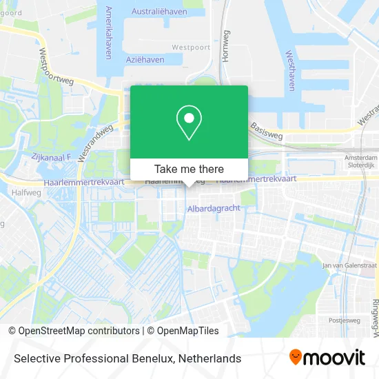 Selective Professional Benelux map