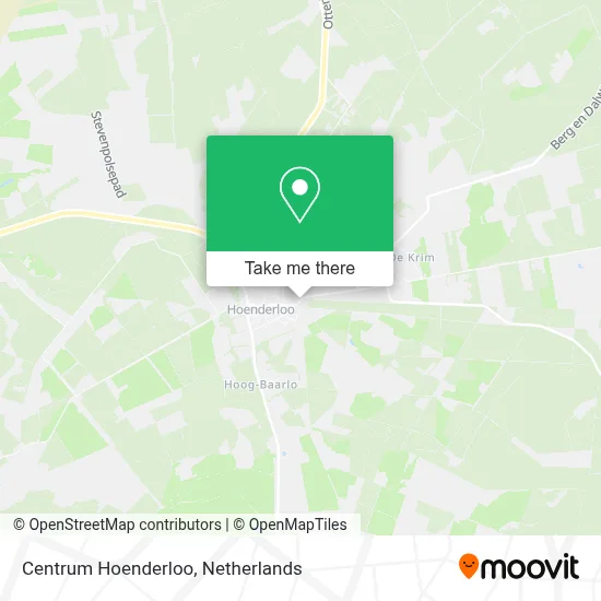 Centrum Hoenderloo Karte