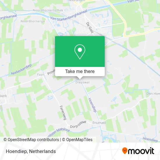 Hoendiep map