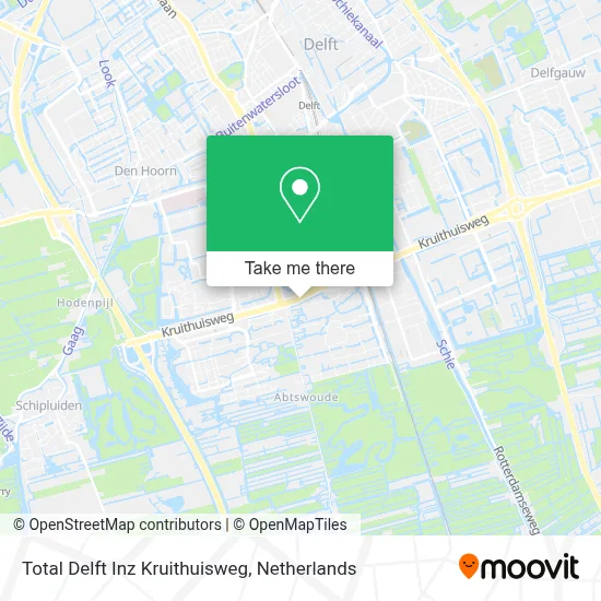 Total Delft Inz Kruithuisweg map