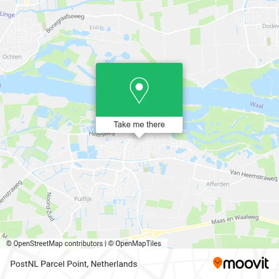 Postnl Pakketpunt map