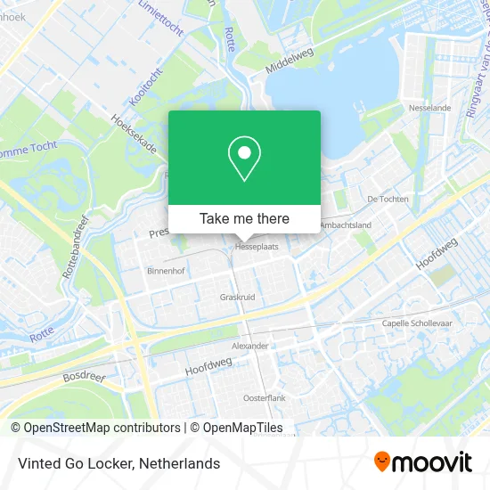 Vinted Go Locker map