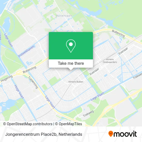 Jongerencentrum Place2b map