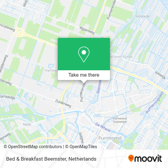 Bed & Breakfast Beemster map