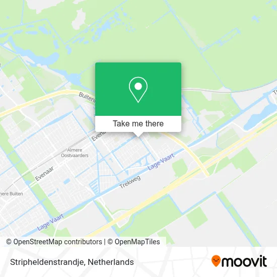 Stripheldenstrandje map