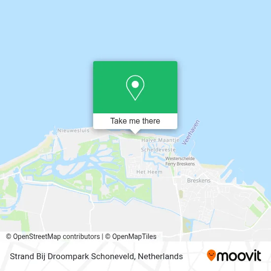 Strand Bij Droompark Schoneveld map