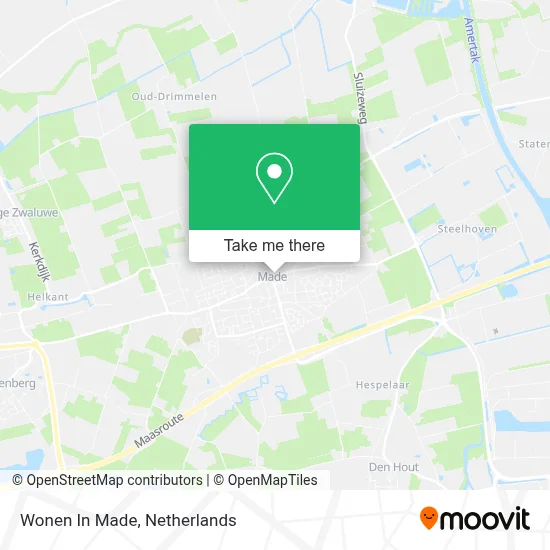Wonen In Made map