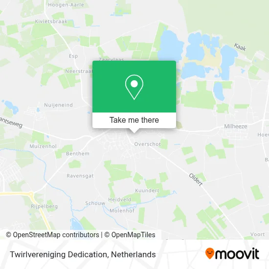Twirlvereniging Dedication map