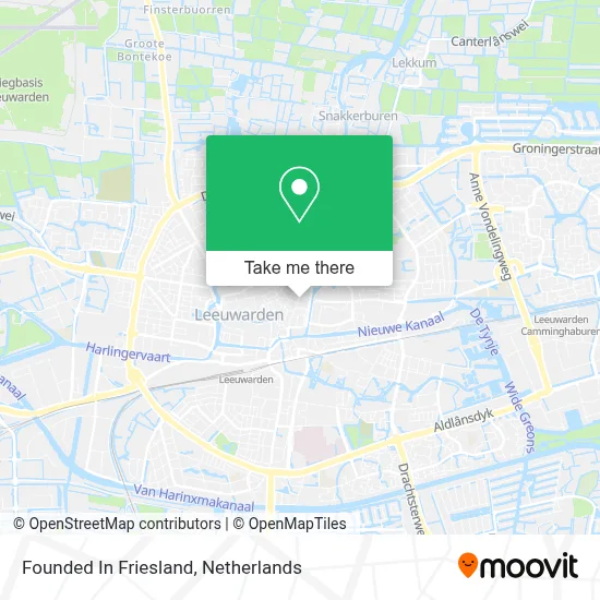 Founded In Friesland map
