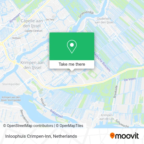 Inloophuis Crimpen-Inn map