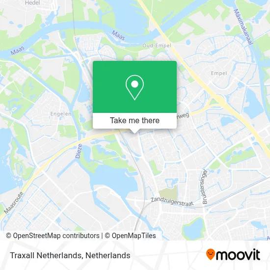 Traxall Netherlands map