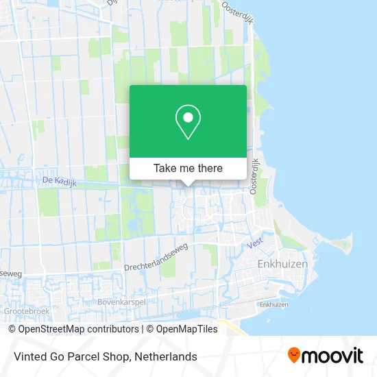 Vinted Go Parcel Shop Karte